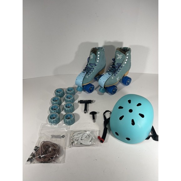 Candi Girl Other Candi Girl Quad Artistic Roller Skates Sea Foam 8 Wheels Tools Helmet Ext